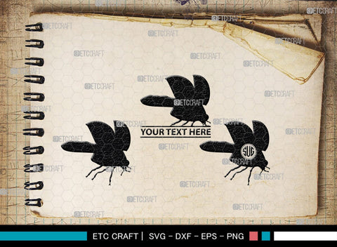 Ladybug Monogram, Ladybug Silhouette, Ladybug SVG, Beetle Svg, Bug Svg, Ladybird Svg, Insect Svg, SB00288 SVG ETC Craft 