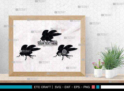 Ladybug Monogram, Ladybug Silhouette, Ladybug SVG, Beetle Svg, Bug Svg, Ladybird Svg, Insect Svg, SB00288 SVG ETC Craft 