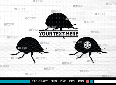 Ladybug Monogram, Ladybug Silhouette, Ladybug SVG, Beetle Svg, Bug Svg, Ladybird Svg, Insect Svg, SB00288 SVG ETC Craft 