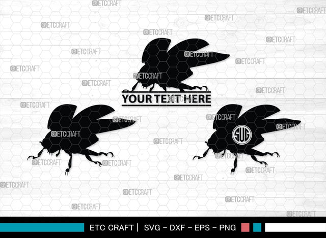 Ladybug Monogram, Ladybug Silhouette, Ladybug SVG, Beetle Svg, Bug Svg, Ladybird Svg, Insect Svg, SB00288 SVG ETC Craft 