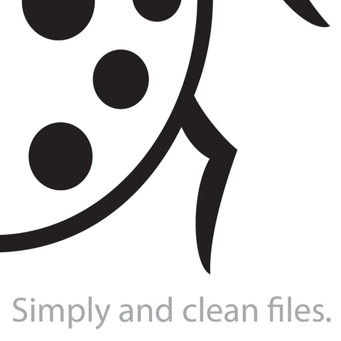 Ladybug or beetle icon SVG TribaliumArtSF 