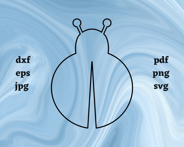 Ladybug Outline SVG Cut File SVG Northern Light SVG 