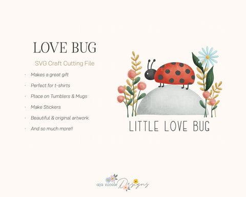 Ladybug Sublimation File Sublimation Aja Nicole Designs 