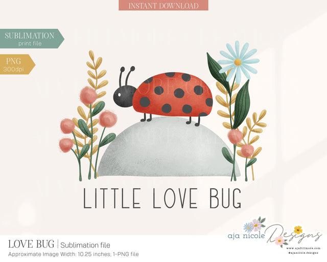 Ladybug Sublimation File Sublimation Aja Nicole Designs 