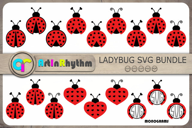 Ladybug Svg Bundle, Ladybugs Svg, Ladybug Cliparts, Bugs Svg, Insects Svg SVG Artinrhythm shop 