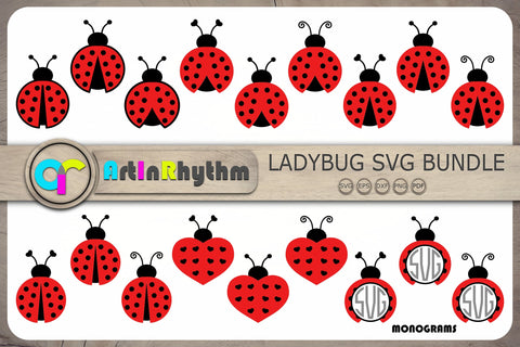 Ladybug Svg Bundle, Ladybugs Svg, Ladybug Cliparts, Bugs Svg, Insects Svg SVG Artinrhythm shop 
