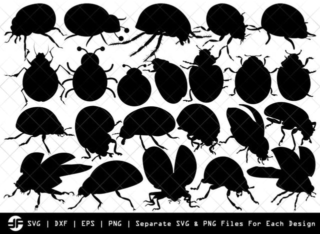 Ladybug SVG | Insect SVG | Silhouette Bundle | SVG Cut File SVG ETC Craft 