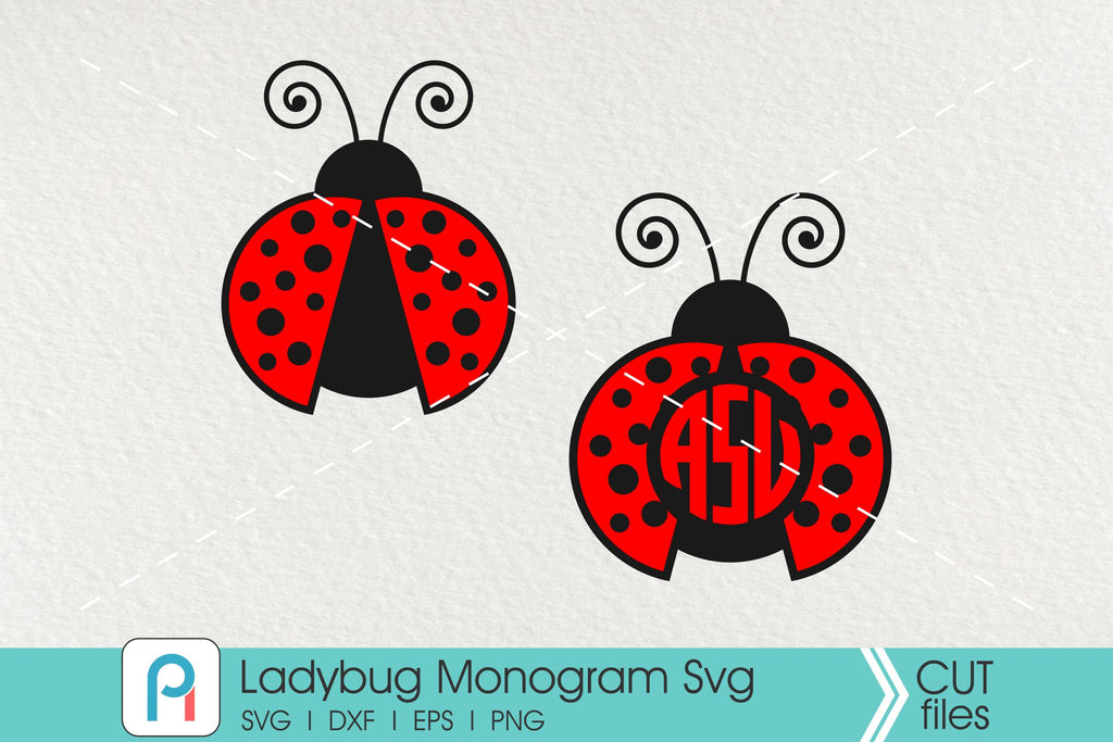 Ladybug svg, Ladybug Monogram Svg, Ladybug Clip Art - So Fontsy