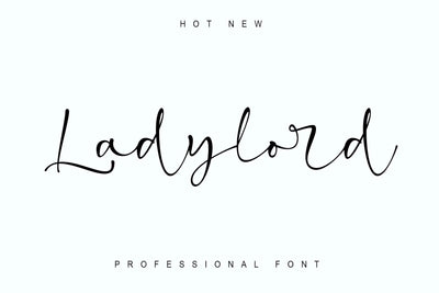 Ladylord Font Stefani Letter 