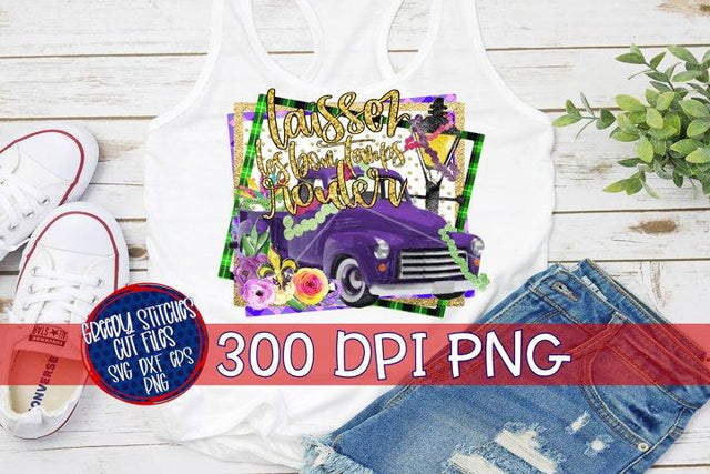 Laissez Les Bon Temps Rouler Watercolor PNG For Sublimation Sublimation Greedy Stitches 