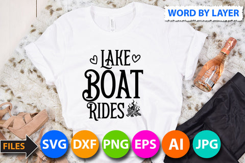 Lake Boat Rides SVG Cut FIle SVG BlackCatsMedia 