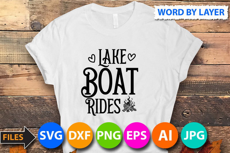 Lake Boat Rides SVG Cut FIle SVG BlackCatsMedia 
