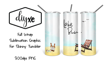 Lake Bum | 20oz Tumbler |Lake Sublimation Sublimation DIYxe Designs 