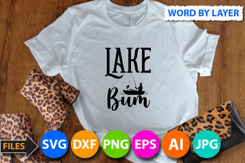 Lake Bum SVG Cut File SVG BlackCatsMedia 