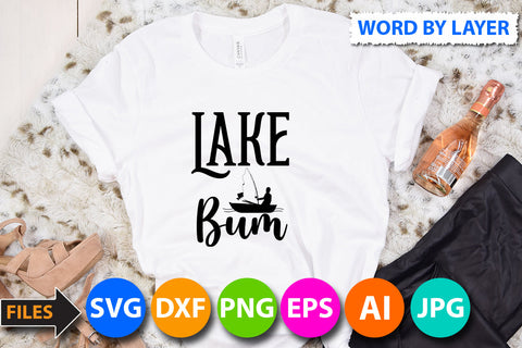 Lake Bum SVG Cut File SVG BlackCatsMedia 