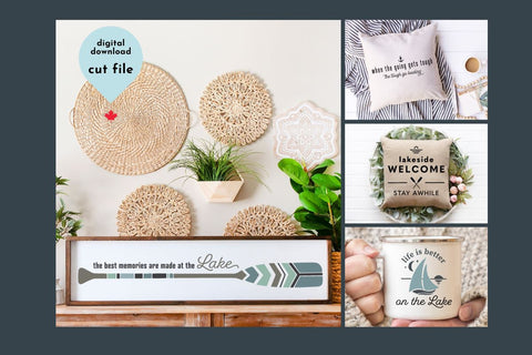 Lake Bundle of 13 SVG Cut Files for Crafting SVG Lettershapes 