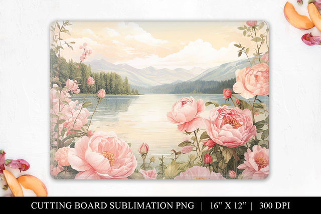 Lake Chopping Board Sublimation File Sublimation BijouBay 