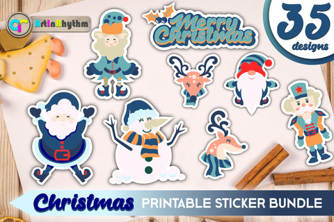 Lake Christmas Sticker Bundle / Printable PNG Clipart SVG Artinrhythm shop 