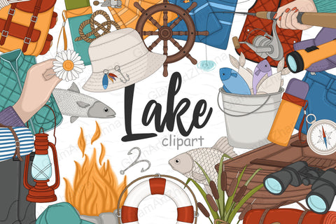 Lake Clipart PNG | Nautical Clipart SVG GlamArtZhanna 