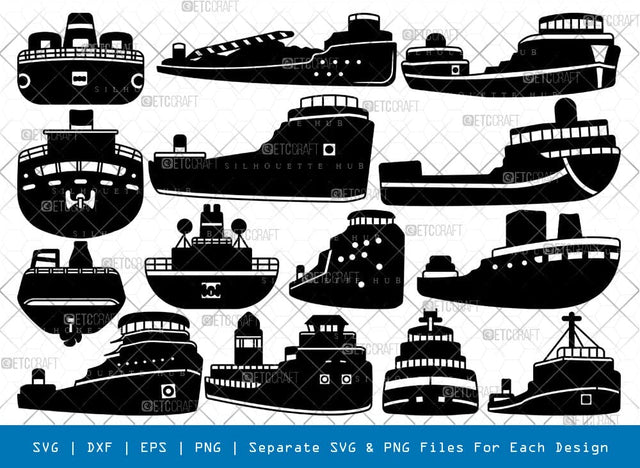Lake Freighter Silhouette, Lake Freighter SVG, Industrial Ship Svg, Lake Ship Svg, Lake Freighter Bundle, SB00886 SVG ETC Craft 
