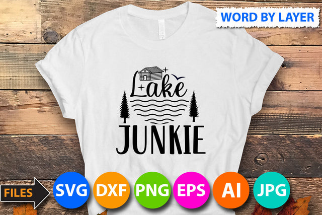 LAke Junkie SVG Cut File SVG BlackCatsMedia 