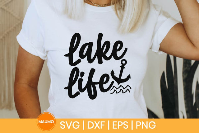 Lake life, fishing svg quote SVG Maumo Designs 