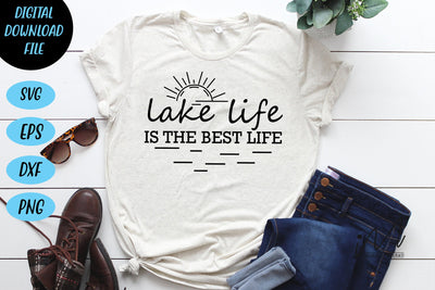 lake life is the best life svg, beach t shirt, summer svg, hello summer svg, vacay svg SVG Isabella Machell 