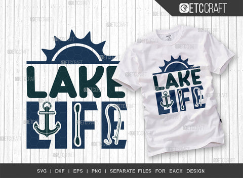 Lake Life SVG Bundle, Lake Svg, Boat Time Svg, Canoe Svg, Kayak Life Svg, Kayak Saying Svg, Lake Quotes, ETC T00438 SVG ETC Craft 