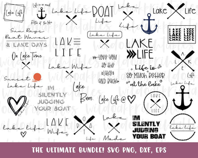 lake life svg, funny lake svgs, lake life wall art, life is better at the lake, water svgs, boating svgs, patio svgs, digital outdoor svgs SVG WildOakSVG 