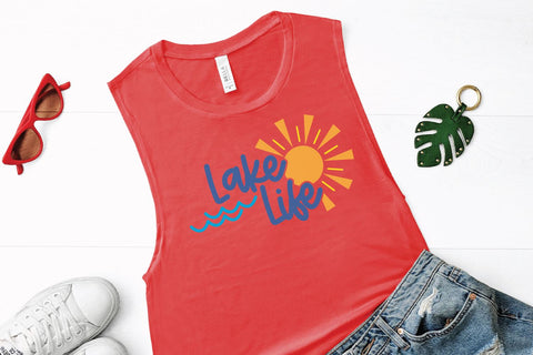 Lake Life SVG | Sun | Summer SVG SVG So Fontsy Design Shop 