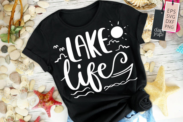 Lake & Ocean SVG Lake Life Quotes SVG dapiyupi store 