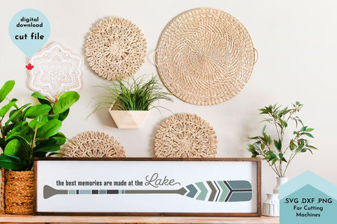 Lake Sign SVG Cut File - Family Memories SVG Lettershapes 