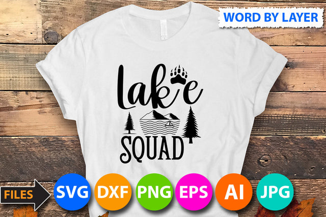 Lake Squad SVG Cut File SVG BlackCatsMedia 