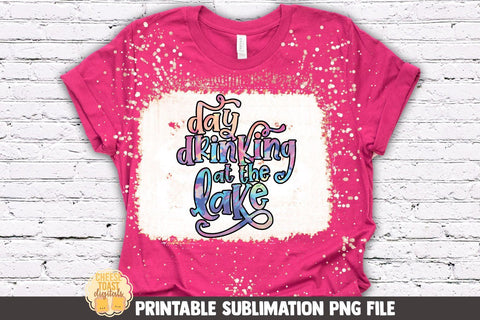 Lake Sublimation Bundle | 6 Tie Dye Summer Designs Sublimation Cheese Toast Digitals 