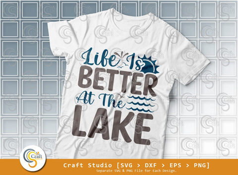 Lake SVG Bundle, Lake Life Svg, Kayak Life Svg, Lake Saying Svg, Lake Quotes, Lake Cutting File SVG ETC Craft 