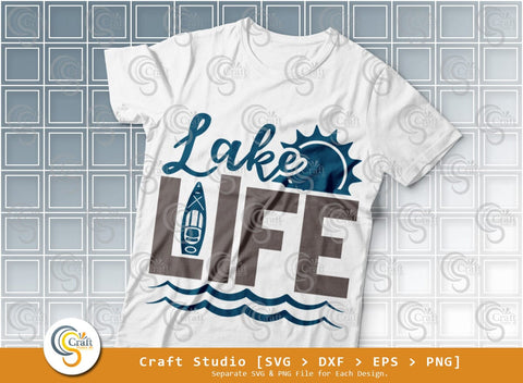Lake SVG Bundle, Lake Life Svg, Kayak Life Svg, Lake Saying Svg, Lake Quotes, Lake Cutting File SVG ETC Craft 