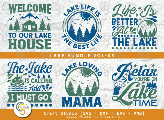 Lake SVG Bundle, Lake Life Svg, Kayak Life Svg, Lake Saying Svg, Lake Quotes, Lake Cutting File SVG ETC Craft 