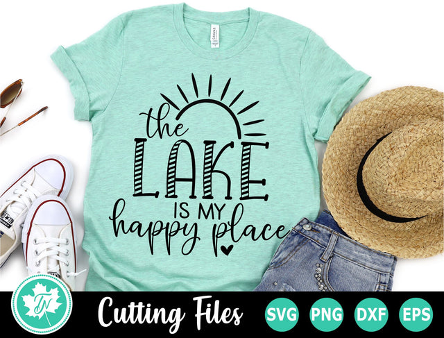 Lake SVG | Lake Life SVG | The Lake is my Happy Place SVG TrueNorthImagesCA 