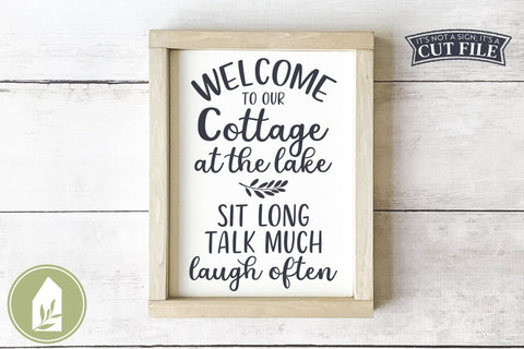 Lake SVG | Welcome to our Cottage at the Lake SVG SVG LilleJuniper 