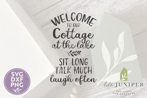 Lake SVG | Welcome to our Cottage at the Lake SVG SVG LilleJuniper 