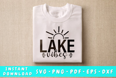 Lake Vibes SVG SVG HappyDesignStudio 