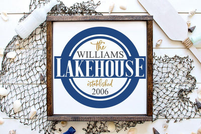 Lakehouse SVG Design - Personalize It! SVG So Fontsy Design Shop 