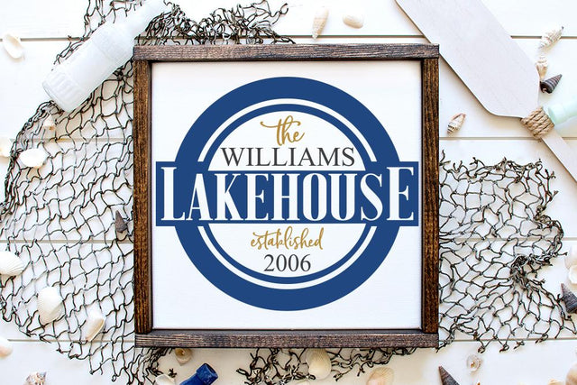 Lakehouse SVG Design - Personalize It! SVG So Fontsy Design Shop 