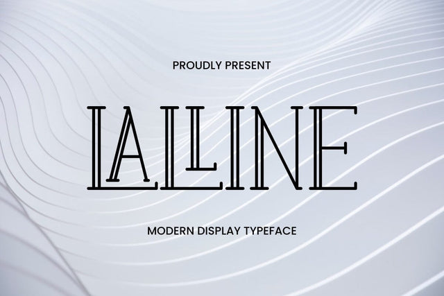 Lalline - Serif Display Font Font Masyafi Studio 