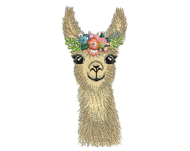 Lama Embroidery Design, 3 sizes Embroidery/Applique DESIGNS Nino Nadaraia 