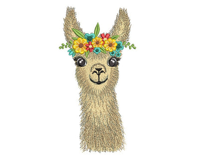 Lama Embroidery Design, 4 sizes Embroidery/Applique DESIGNS Nino Nadaraia 