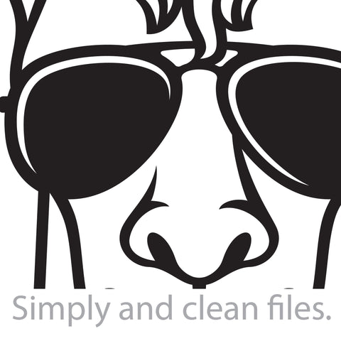 Lama with aviator sunglasses SVG TribaliumArtSF 