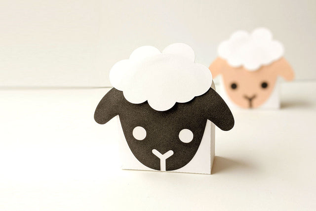 Lamb Face Gift Box SVG 3D Paper Risa Rocks It 