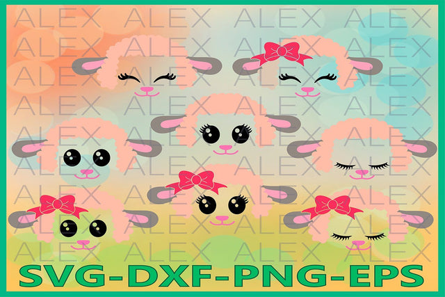 Lamb face svg SVG AlexSVGStudio 