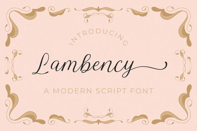 Lambency - a Modern Script Font Font nhfonts 